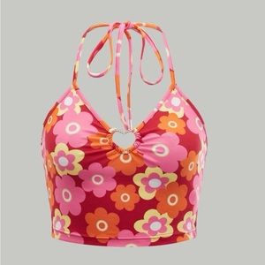 Floral Top + Pants set! 60s groovy style